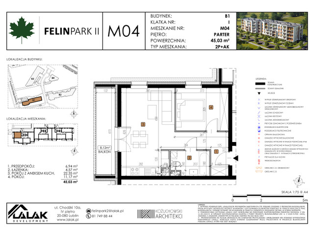 Mieszkanie w inwestycji Felin Park II, symbol B1_M4/P » nportal.pl