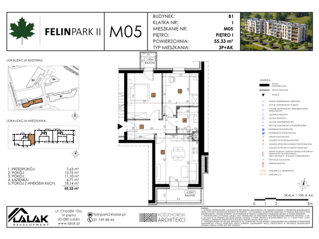 Mieszkanie w inwestycji Felin Park II, symbol B1_M5/I » nportal.pl