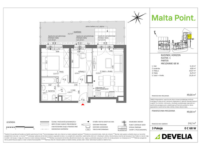 Mieszkanie w inwestycji Malta Point - Horizon i Zephir, symbol MP3-Horizon-LM-0C69 » nportal.pl