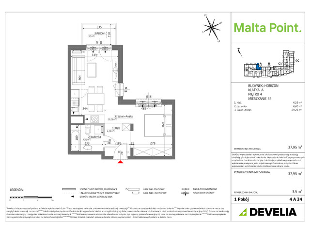 Mieszkanie w inwestycji Malta Point - Horizon i Zephir, symbol MP3-Horizon-LM-4A34 » nportal.pl