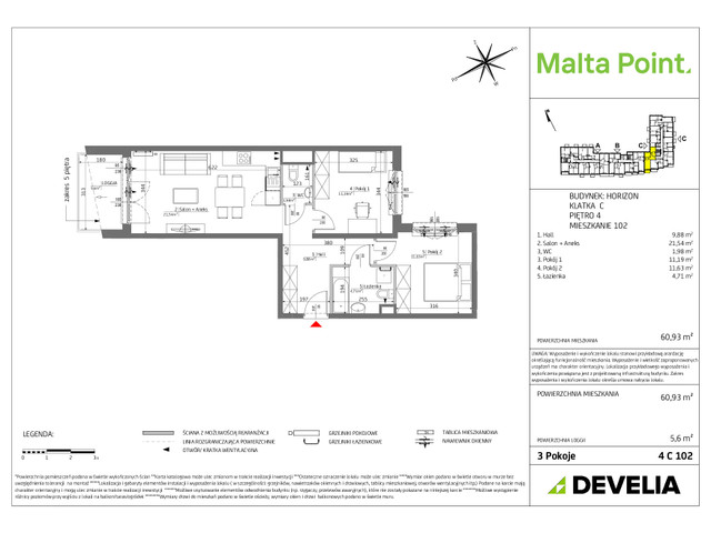 Mieszkanie w inwestycji Malta Point - Horizon i Zephir, symbol MP3-Horizon-LM-4C102 » nportal.pl