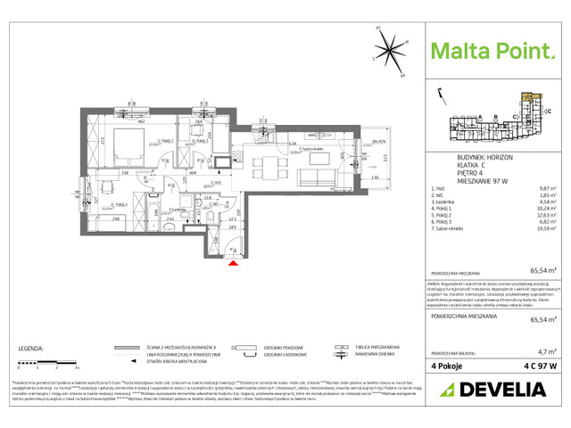 Mieszkanie w inwestycji Malta Point, symbol MP3-Horizon-LM-4C97 » nportal.pl