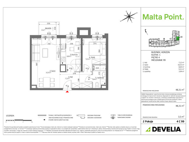 Mieszkanie w inwestycji Malta Point, symbol MP3-Horizon-LM-5A39 » nportal.pl