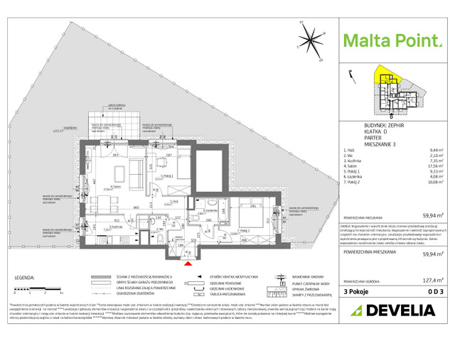 Mieszkanie w inwestycji Malta Point - Horizon i Zephir, symbol MP3-Zephir-LM-0D3 » nportal.pl
