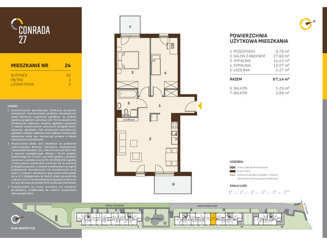 Mieszkanie w inwestycji Conrada 27, symbol C27-LM-A2-24 » nportal.pl