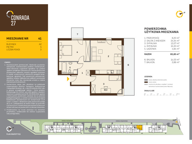 Mieszkanie w inwestycji Conrada 27, symbol C27-LM-A2-41 » nportal.pl