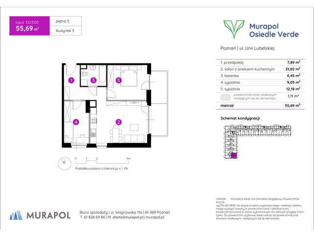 Mieszkanie w inwestycji Murapol Osiedle Verde, symbol 3.D.5.05 » nportal.pl