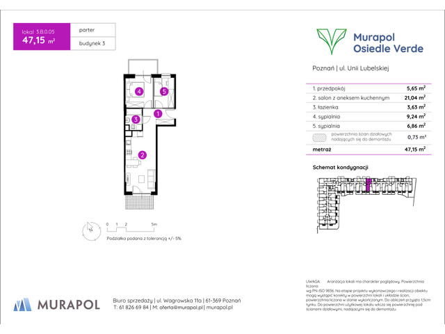 Mieszkanie w inwestycji Murapol Osiedle Verde, symbol 3.B.0.05 » nportal.pl