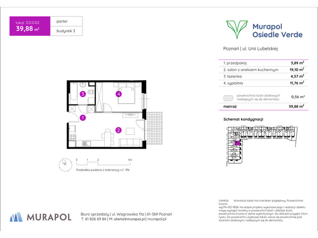 Mieszkanie w inwestycji Murapol Osiedle Verde, symbol 3.D.0.02 » nportal.pl