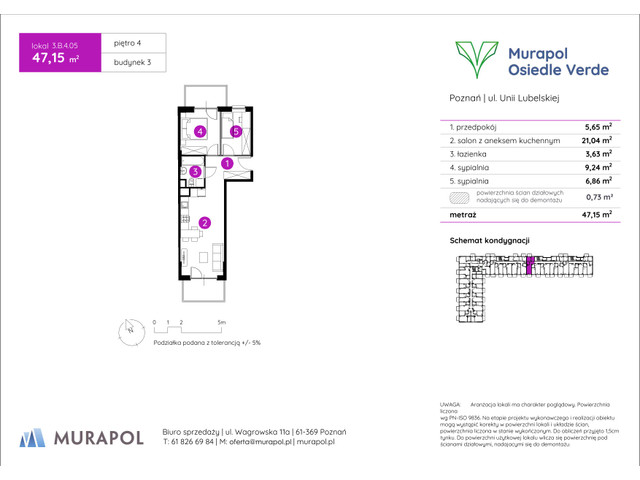 Mieszkanie w inwestycji Murapol Osiedle Verde, symbol 3.B.4.05 » nportal.pl