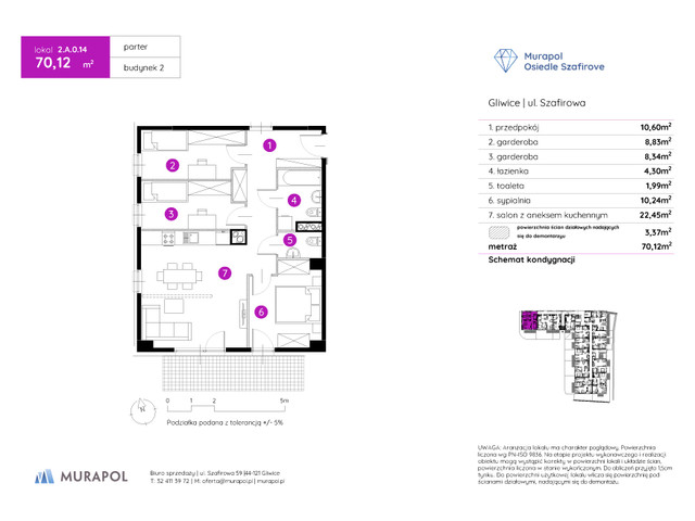 Mieszkanie w inwestycji Murapol Osiedle Szafirove, symbol 2.A.0.14 » nportal.pl