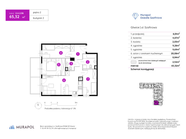 Mieszkanie w inwestycji Murapol Osiedle Szafirove, symbol 2.A.2.06 » nportal.pl