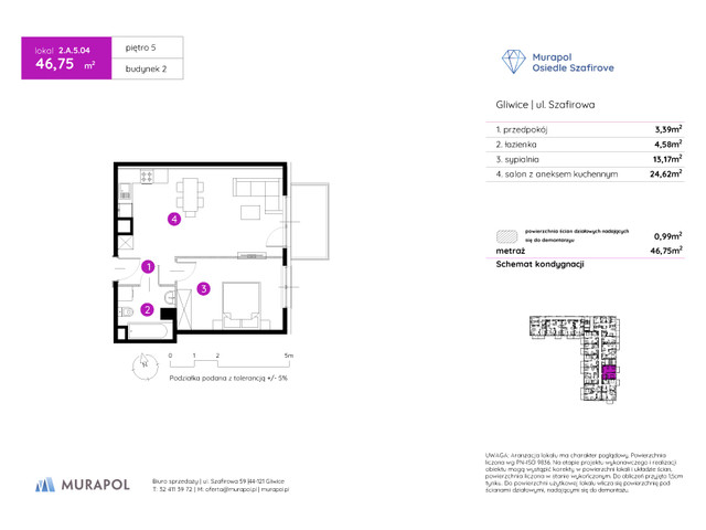 Mieszkanie w inwestycji Murapol Osiedle Szafirove, symbol 2.A.5.04 » nportal.pl
