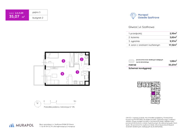 Mieszkanie w inwestycji Murapol Osiedle Szafirove, symbol 2.A.5.09 » nportal.pl
