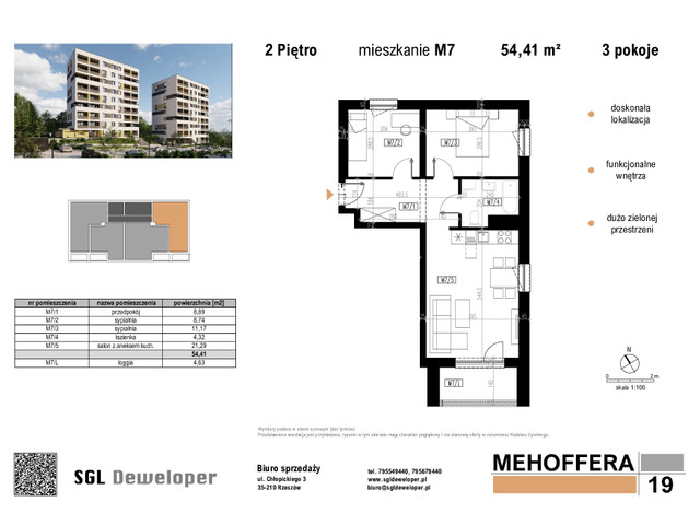 Mieszkanie w inwestycji Mehoffera19, symbol 7 » nportal.pl