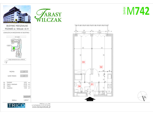 Mieszkanie w inwestycji Tarasy Wilczak ETAP IV, symbol 742 » nportal.pl