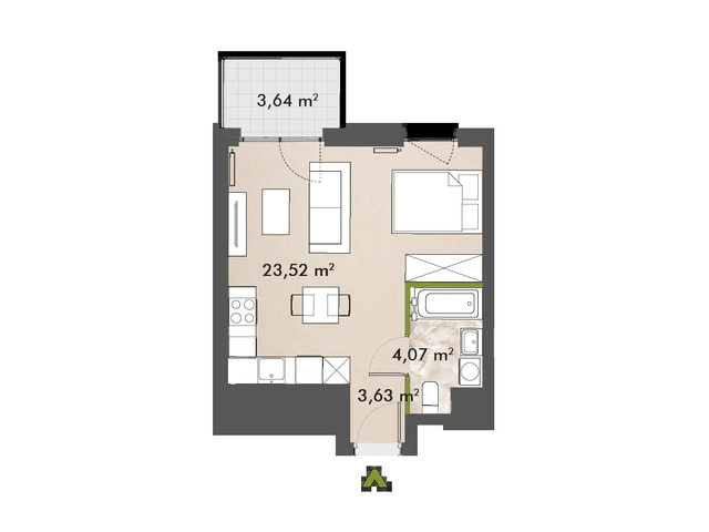 Mieszkanie w inwestycji XYZ Place, symbol 32/XY-F1.C.03.04 » nportal.pl