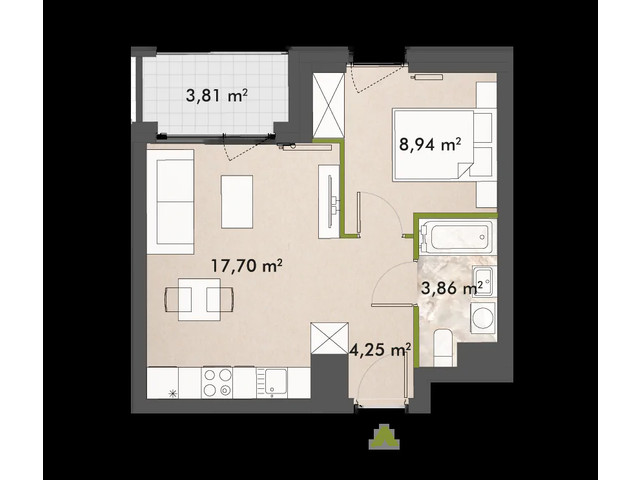 Mieszkanie w inwestycji XYZ Place, symbol 32/XY-F1.A.04.03 » nportal.pl