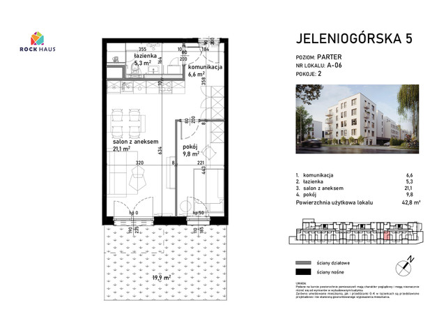 Mieszkanie w inwestycji Jeleniogórska 5, symbol A/06 » nportal.pl