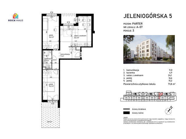 Mieszkanie w inwestycji Jeleniogórska 5, symbol A/07 » nportal.pl