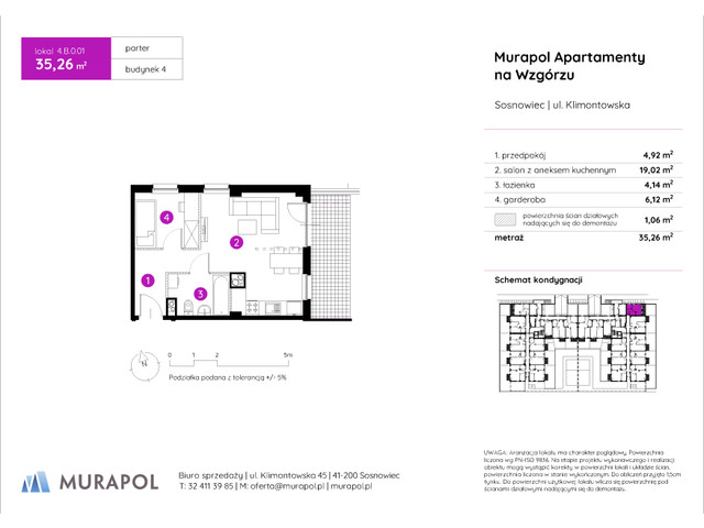 Mieszkanie w inwestycji Murapol Apartamenty Na Wzgórzu, symbol 4.B.0.01 » nportal.pl