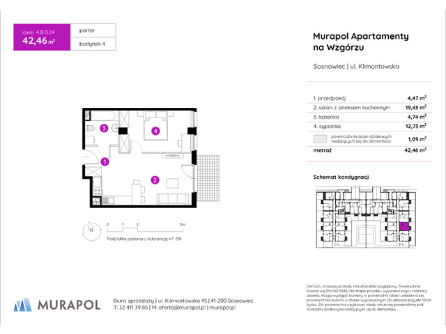 Mieszkanie w inwestycji Murapol Apartamenty Na Wzgórzu, symbol 4.B.0.04 » nportal.pl