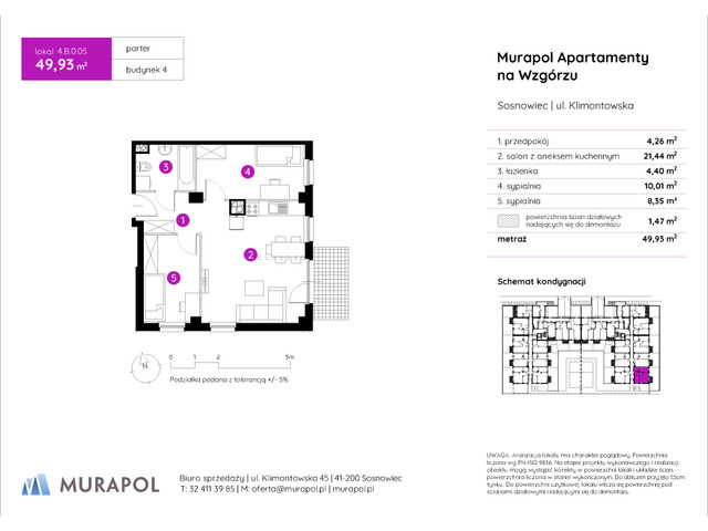 Mieszkanie w inwestycji Murapol Apartamenty Na Wzgórzu, symbol 4.B.0.05 » nportal.pl
