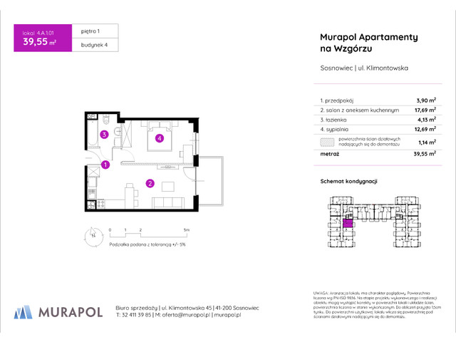 Mieszkanie w inwestycji Murapol Apartamenty Na Wzgórzu, symbol 4.A.1.01 » nportal.pl