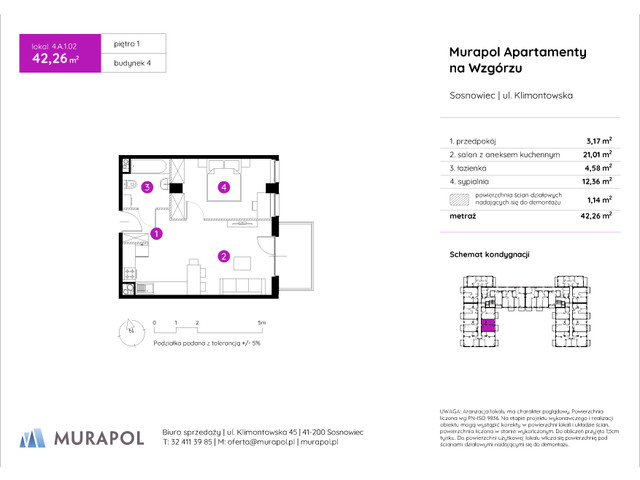 Mieszkanie w inwestycji Murapol Apartamenty Na Wzgórzu, symbol 4.A.1.02 » nportal.pl