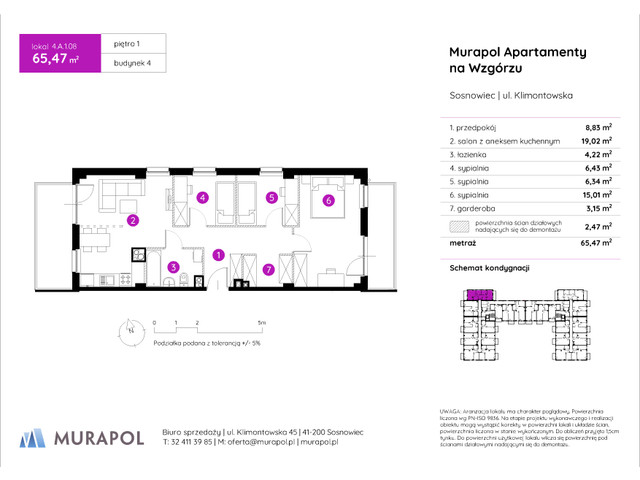 Mieszkanie w inwestycji Murapol Apartamenty Na Wzgórzu, symbol 4.A.1.08 » nportal.pl