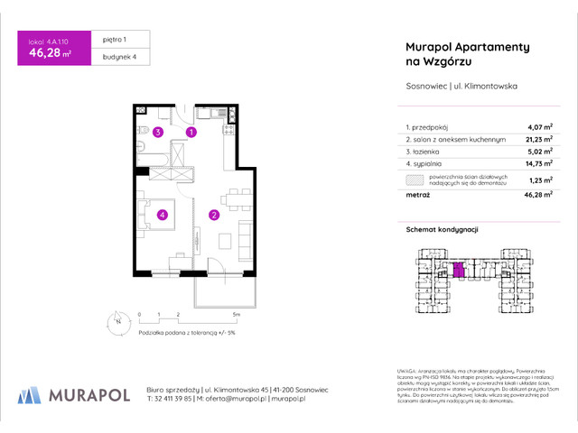 Mieszkanie w inwestycji Murapol Apartamenty Na Wzgórzu, symbol 4.A.1.10 » nportal.pl
