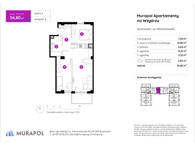 Mieszkanie w inwestycji Murapol Apartamenty Na Wzgórzu, symbol 4.A.2.09 » nportal.pl