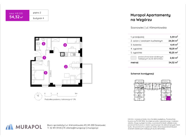 Mieszkanie w inwestycji Murapol Apartamenty Na Wzgórzu, symbol 4.B.2.05 » nportal.pl