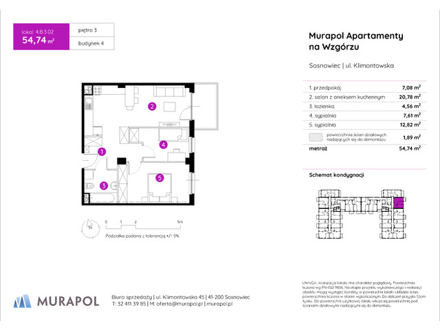 Mieszkanie w inwestycji Murapol Apartamenty Na Wzgórzu, symbol 4.B.3.02 » nportal.pl