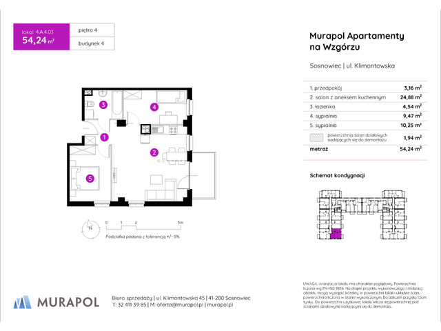 Mieszkanie w inwestycji Murapol Apartamenty Na Wzgórzu, symbol 4.A.4.03 » nportal.pl
