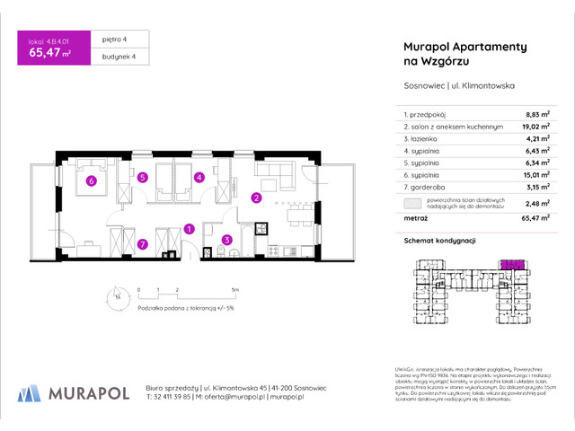 Mieszkanie w inwestycji Murapol Apartamenty Na Wzgórzu, symbol 4.B.4.01 » nportal.pl