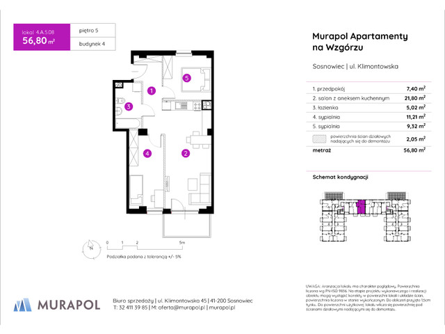 Mieszkanie w inwestycji Murapol Apartamenty Na Wzgórzu, symbol 4.A.5.08 » nportal.pl