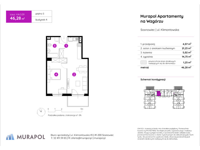 Mieszkanie w inwestycji Murapol Apartamenty Na Wzgórzu, symbol 4.A.5.09 » nportal.pl