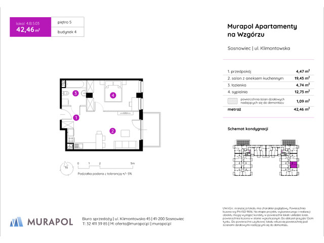 Mieszkanie w inwestycji Murapol Apartamenty Na Wzgórzu, symbol 4.B.5.03 » nportal.pl