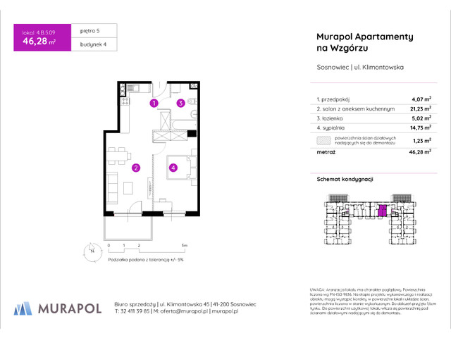 Mieszkanie w inwestycji Murapol Apartamenty Na Wzgórzu, symbol 4.B.5.09 » nportal.pl