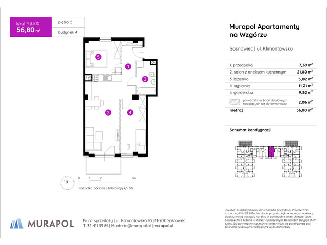 Mieszkanie w inwestycji Murapol Apartamenty Na Wzgórzu, symbol 4.B.5.10 » nportal.pl