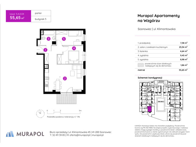 Mieszkanie w inwestycji Murapol Apartamenty Na Wzgórzu, symbol 5.A.0.04 » nportal.pl