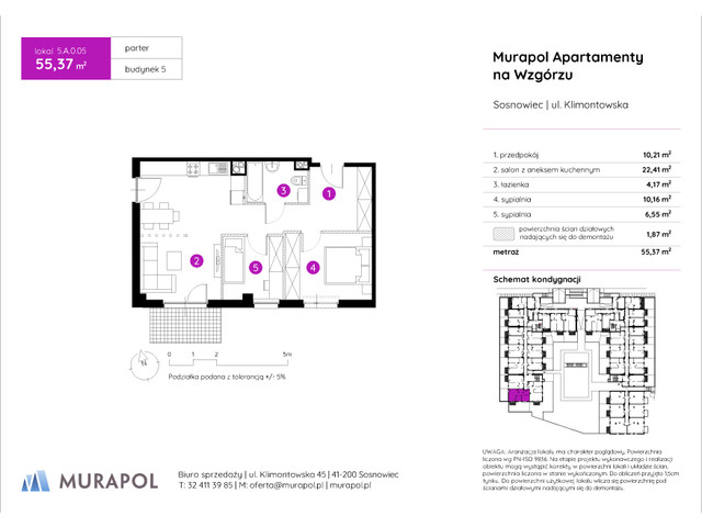 Mieszkanie w inwestycji Murapol Apartamenty Na Wzgórzu, symbol 5.A.0.05 » nportal.pl