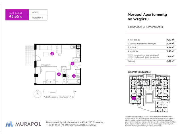 Mieszkanie w inwestycji Murapol Apartamenty Na Wzgórzu, symbol 5.A.0.06 » nportal.pl