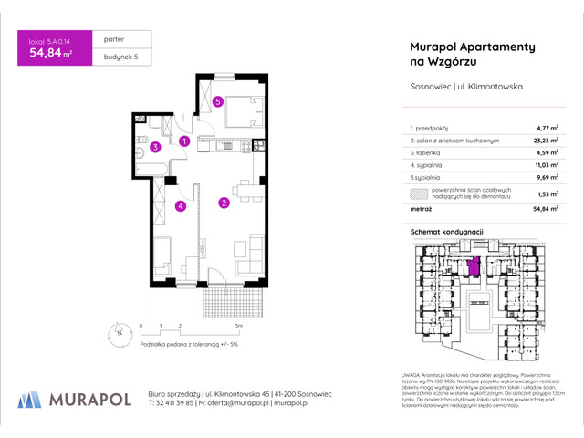 Mieszkanie w inwestycji Murapol Apartamenty Na Wzgórzu, symbol 5.A.0.14 » nportal.pl