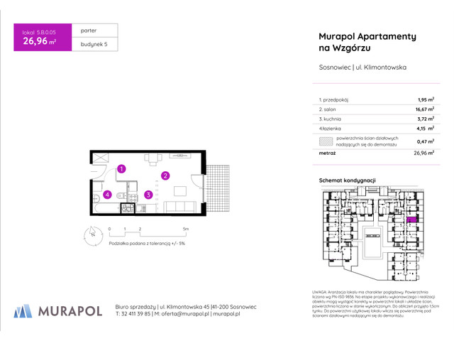 Mieszkanie w inwestycji Murapol Apartamenty Na Wzgórzu, symbol 5.B.0.05 » nportal.pl