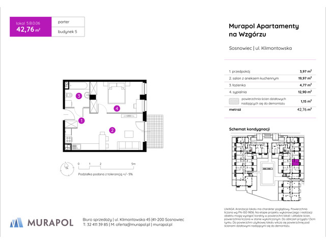 Mieszkanie w inwestycji Murapol Apartamenty Na Wzgórzu, symbol 5.B.0.06 » nportal.pl