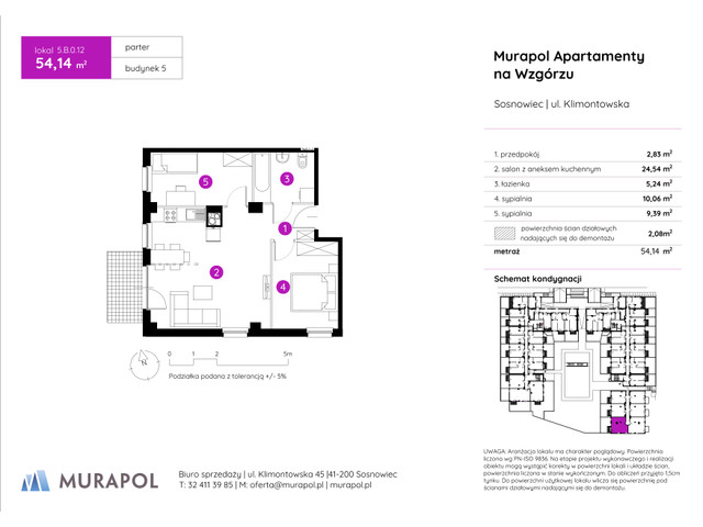 Mieszkanie w inwestycji Murapol Apartamenty Na Wzgórzu, symbol 5.B.0.12 » nportal.pl
