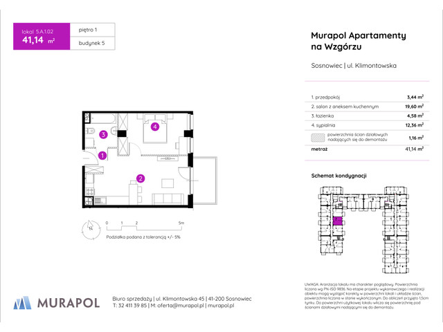 Mieszkanie w inwestycji Murapol Apartamenty Na Wzgórzu, symbol 5.A.1.02 » nportal.pl