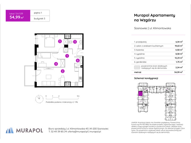 Mieszkanie w inwestycji Murapol Apartamenty Na Wzgórzu, symbol 5.A.1.09 » nportal.pl